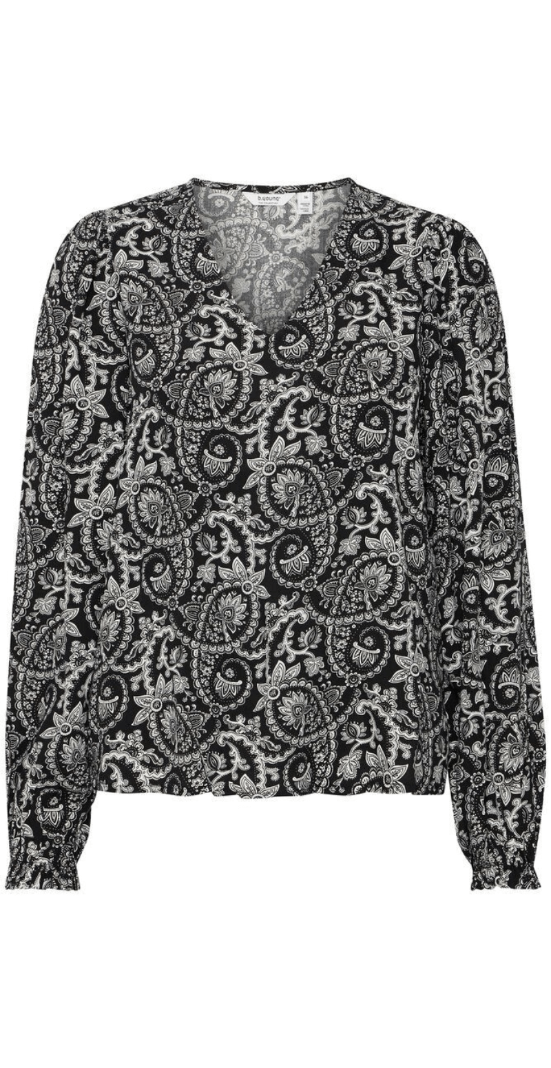 Gizel bluse sort
