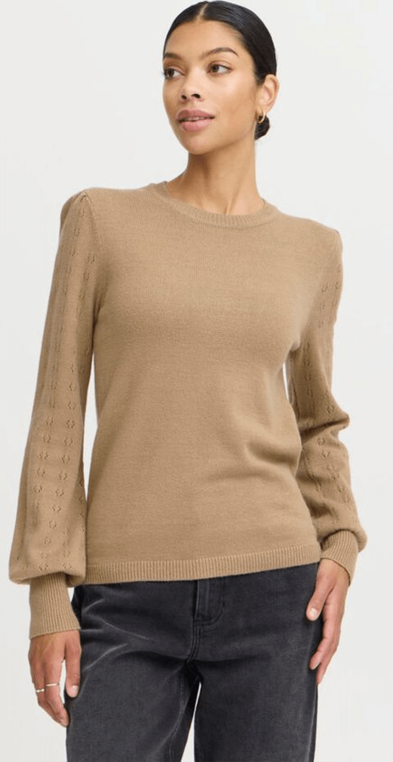 Nonina bluse sepia tint melange