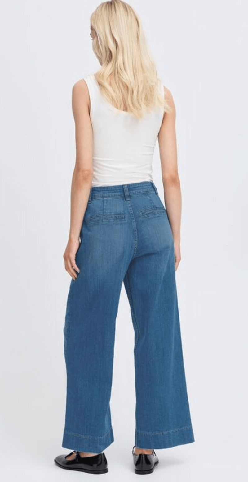 Komma cropped jeans light blue