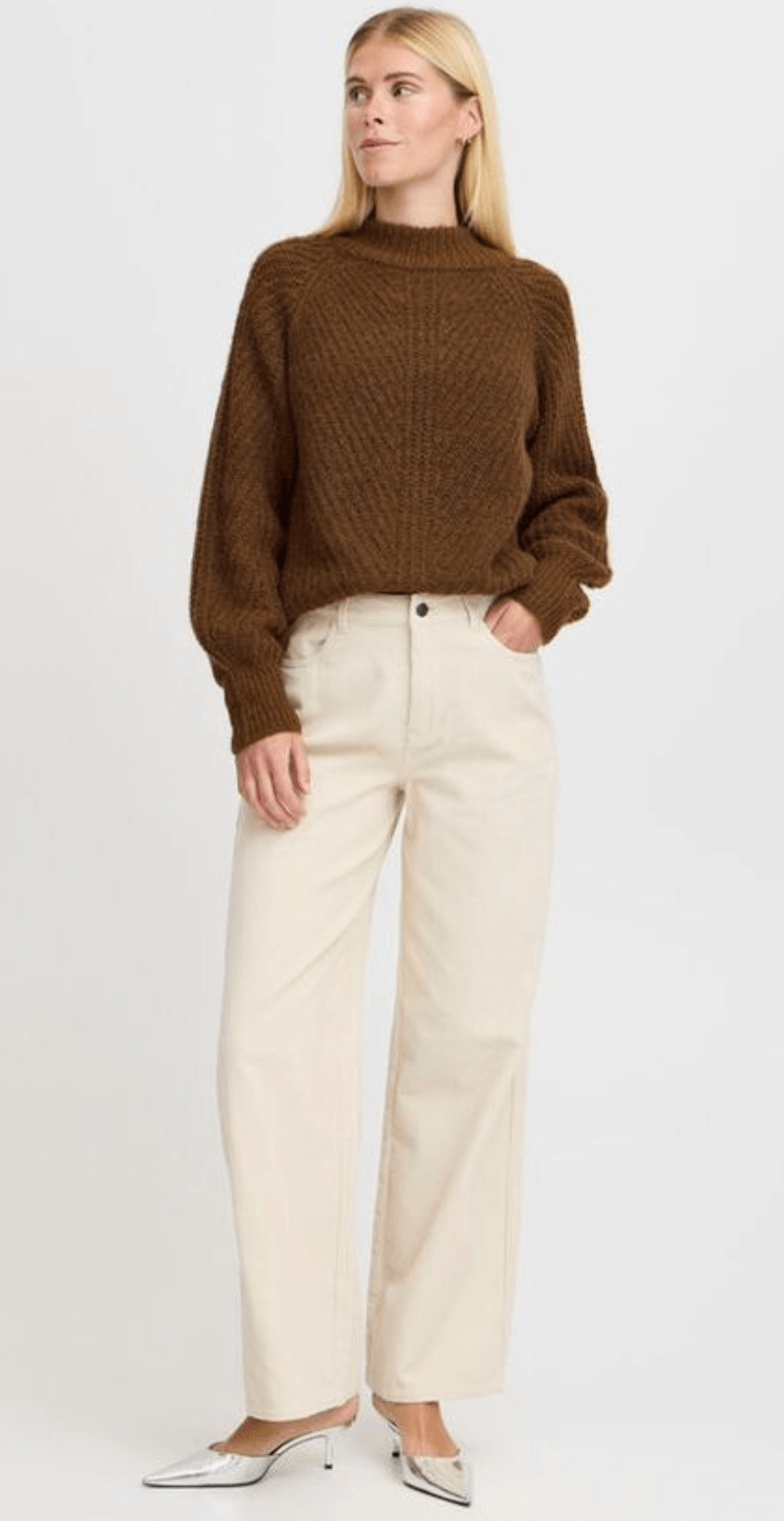 Oksana turtleneck brun