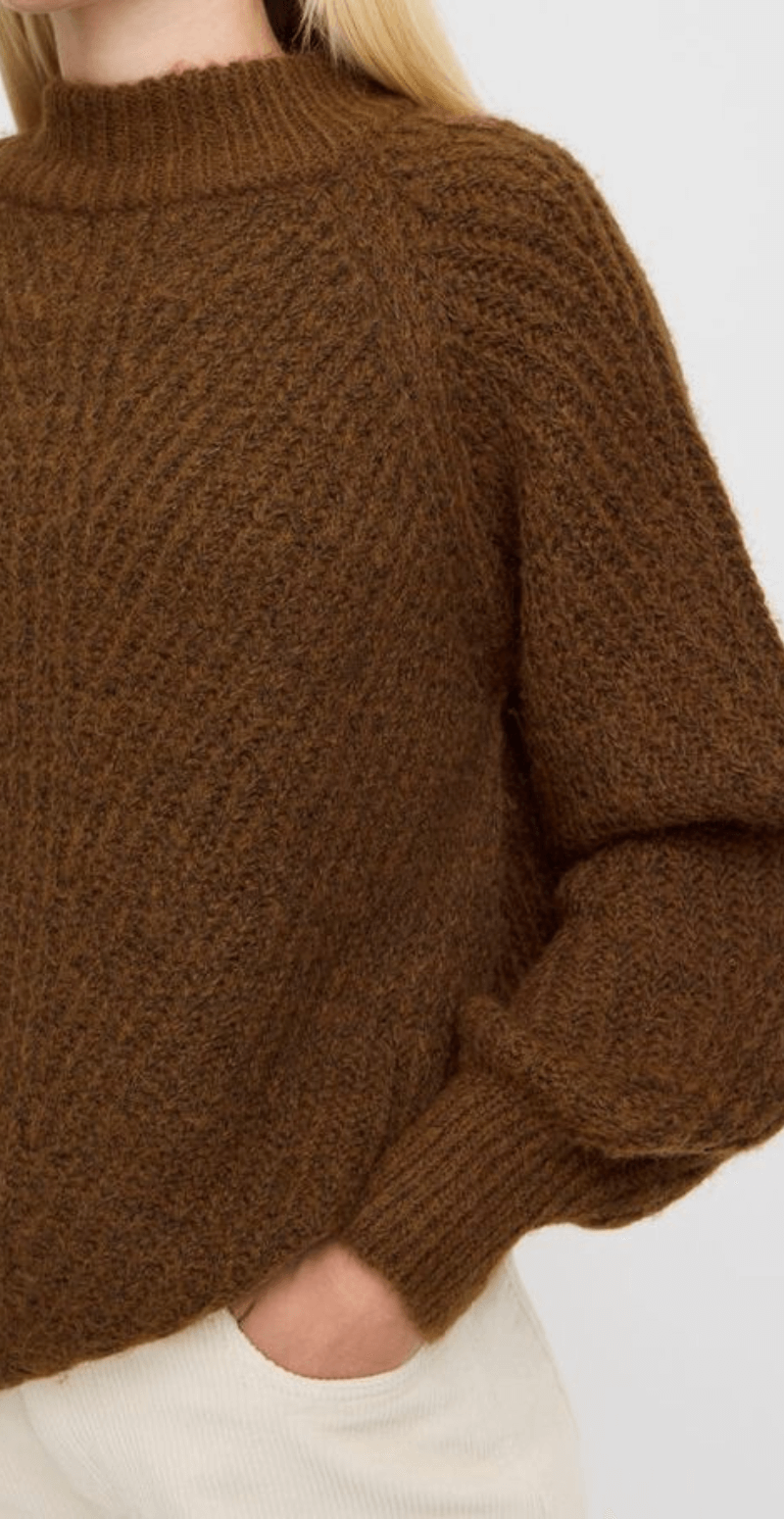 Oksana turtleneck brun