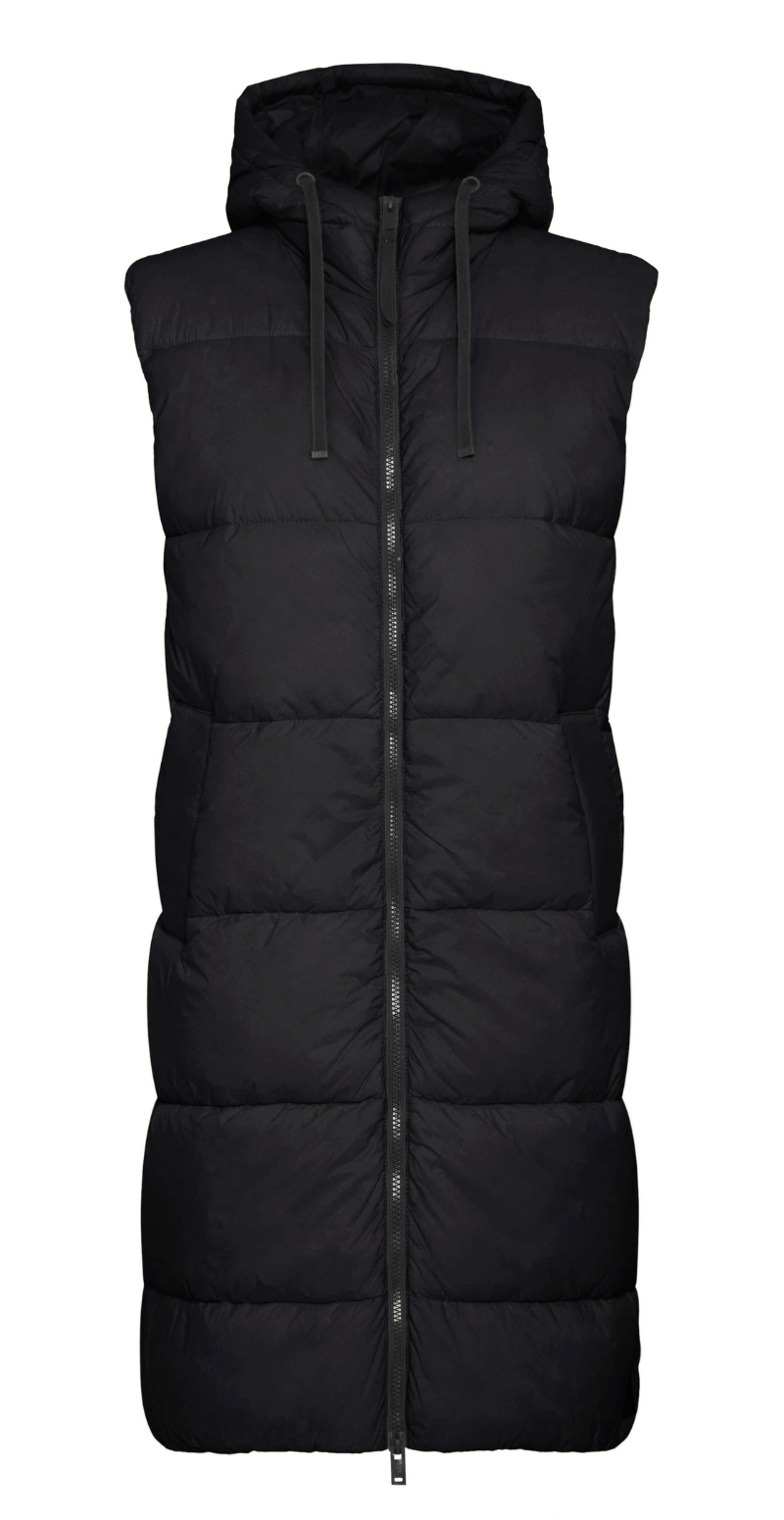 Vest med hætte sort