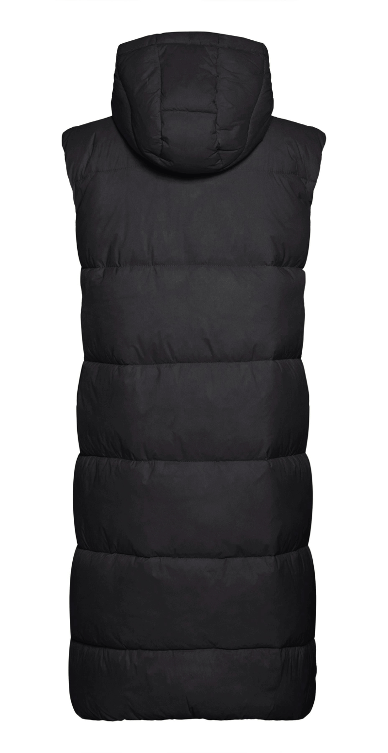 Vest med hætte sort