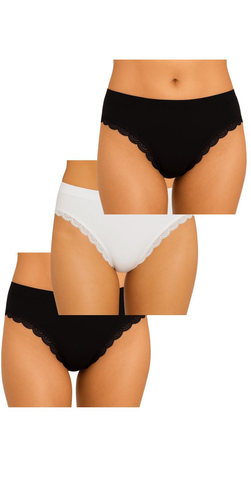 3-pak tai trusser med blonde
