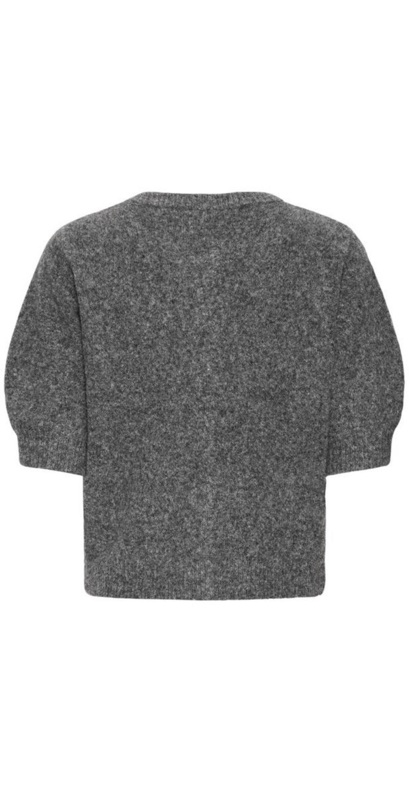 Omea cardigan dark grey melange