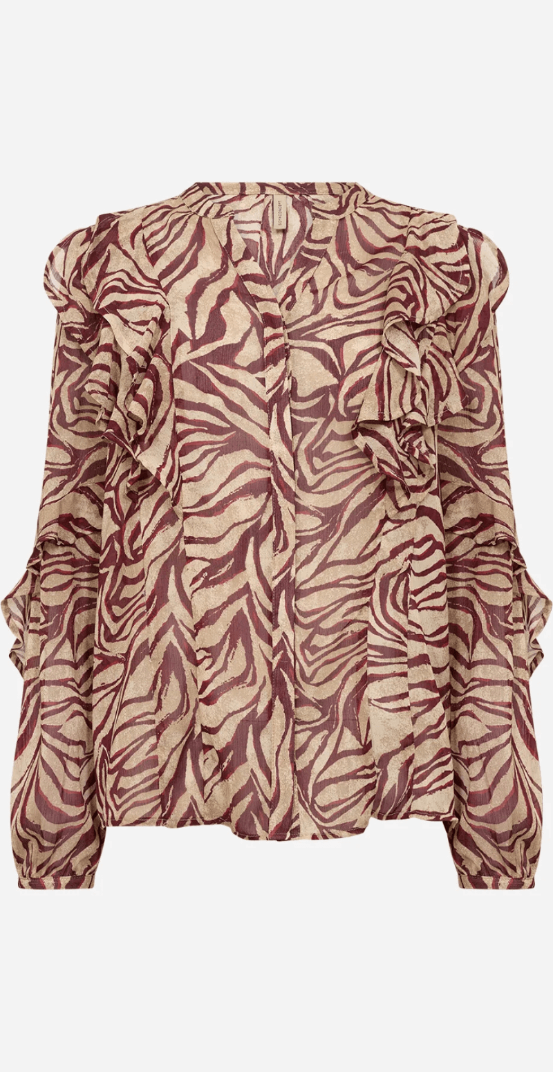 Valborg skjorte mørk rød