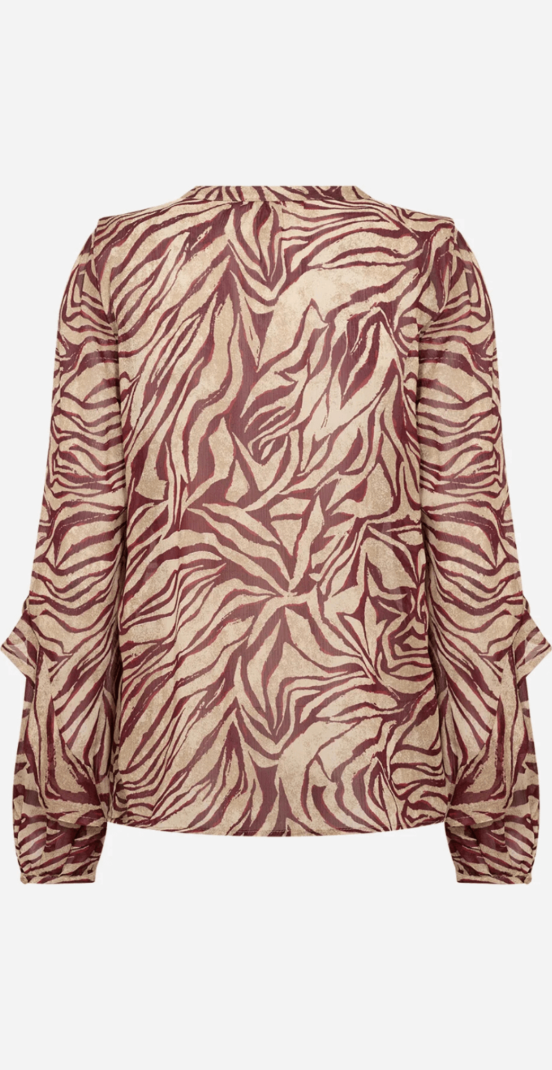 Valborg skjorte mørk rød