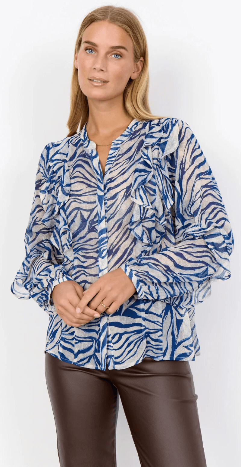 Valborg skjorte mørk blå