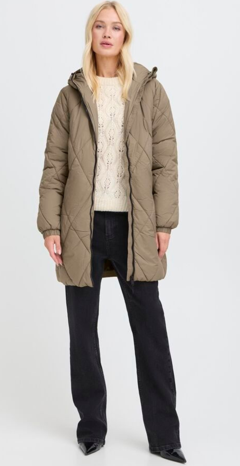 Bomina frakke walnut