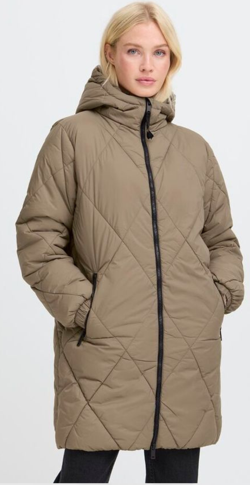 Bomina frakke walnut