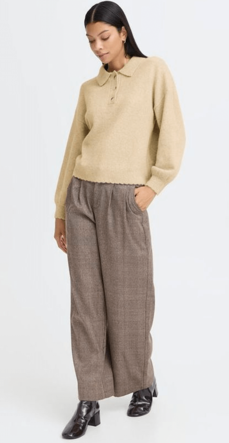 Omea pullover feather gray melange nature