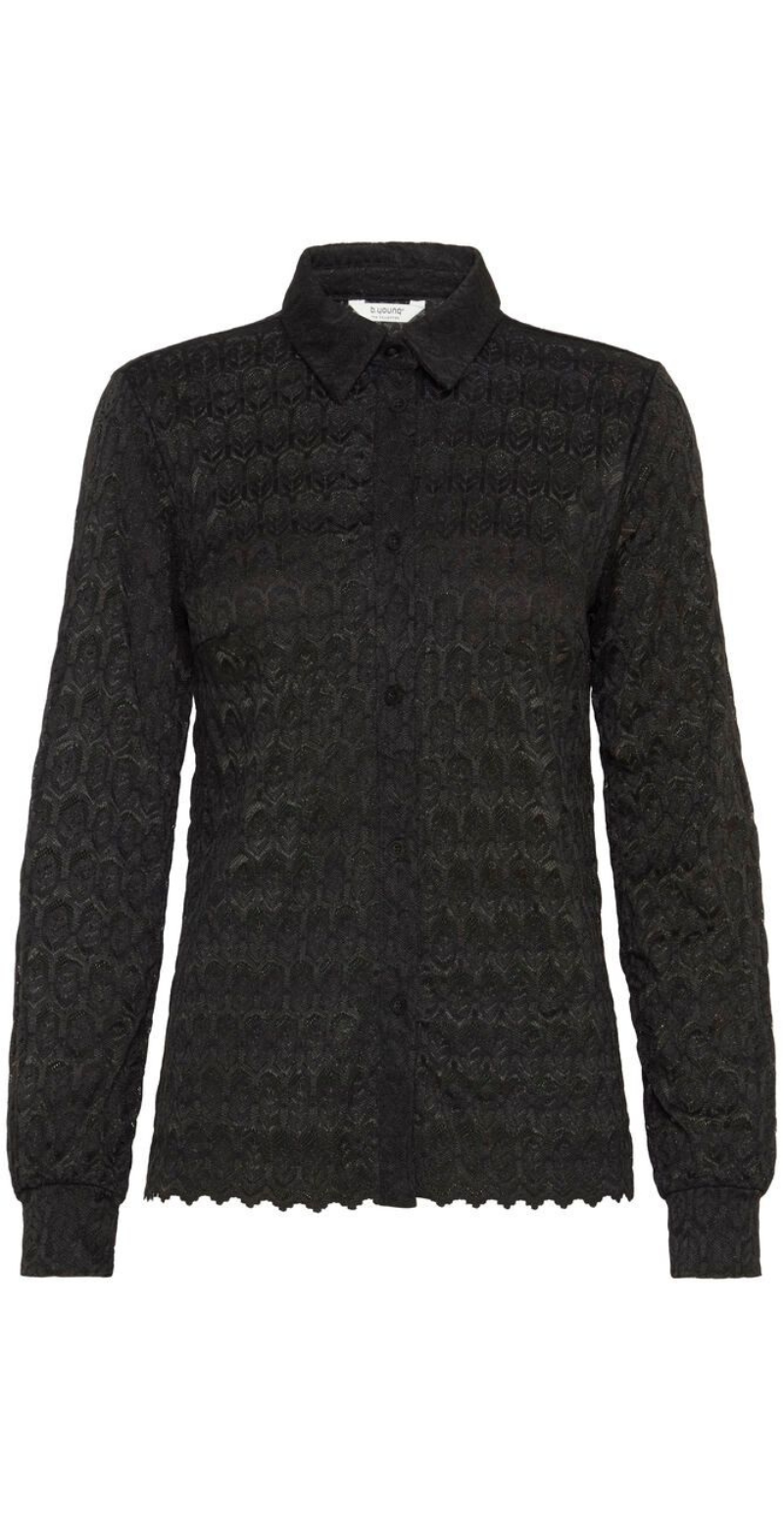 Rubi skjortebluse sort