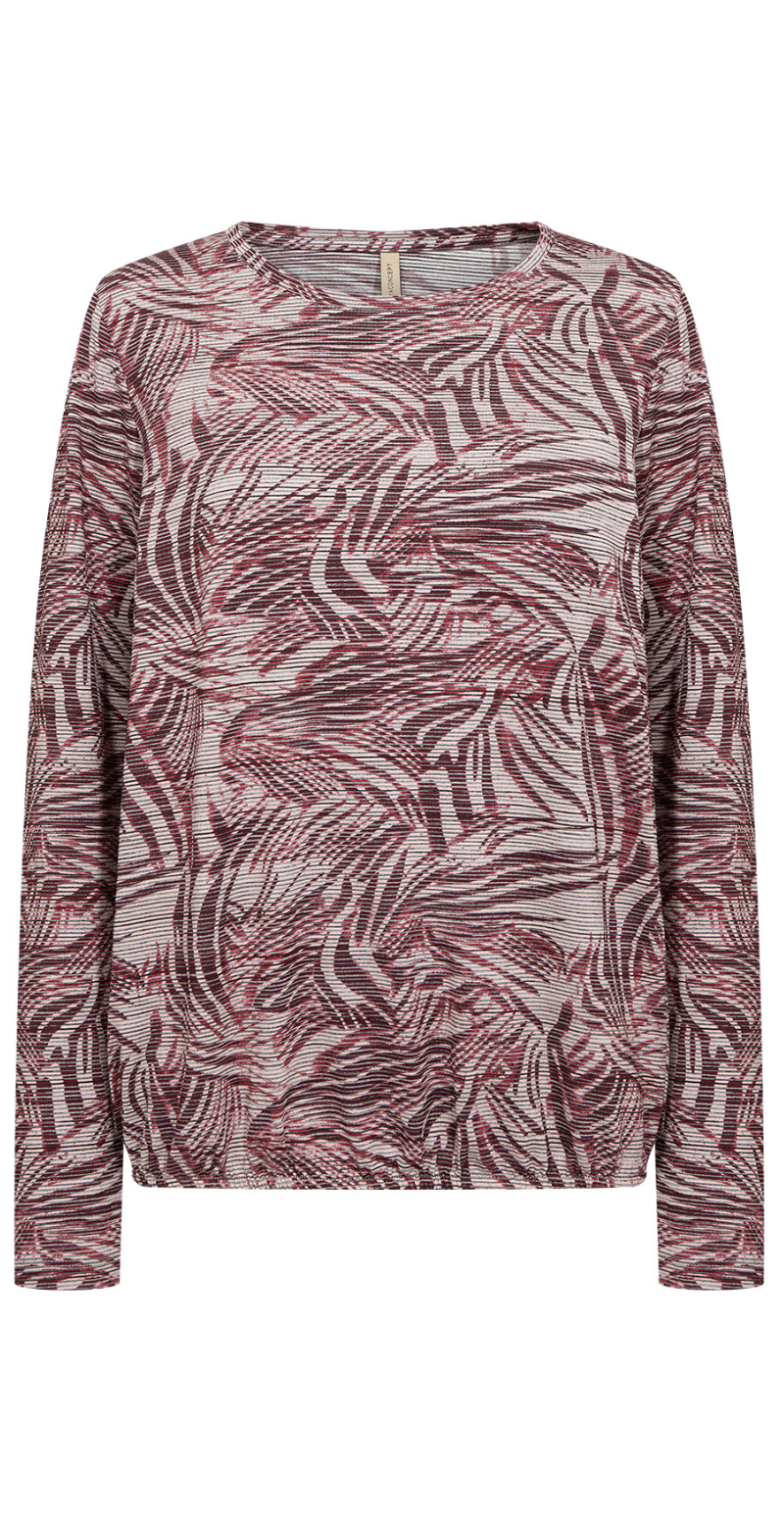 Galina bluse mørk rød