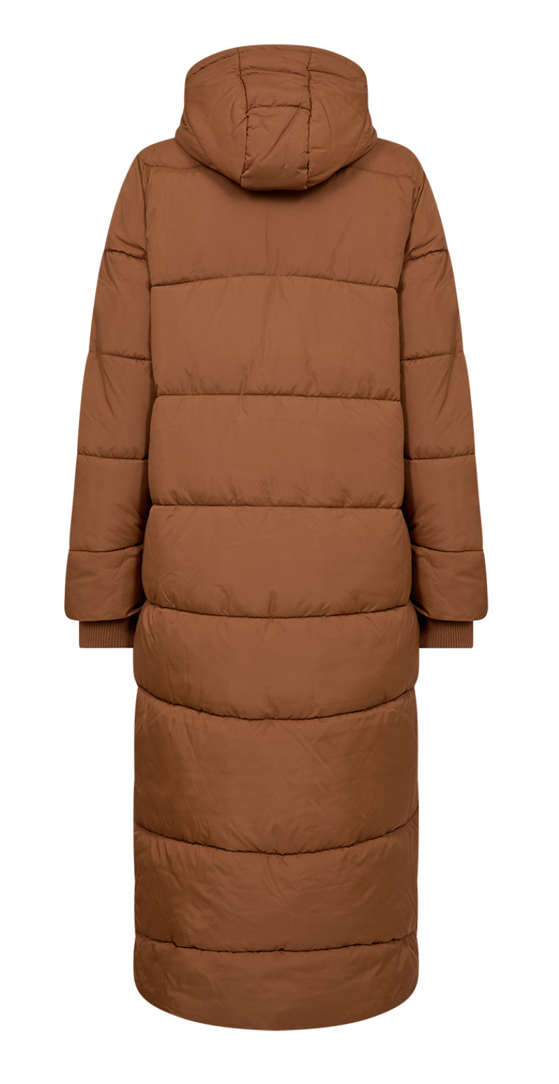 Liva frakke med hætte camel