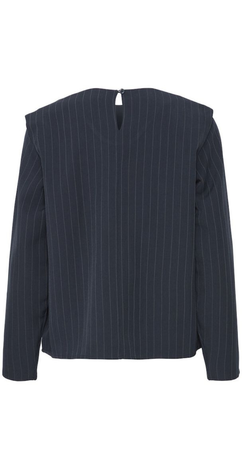 Midde bluse navy pinstripe mix b.young