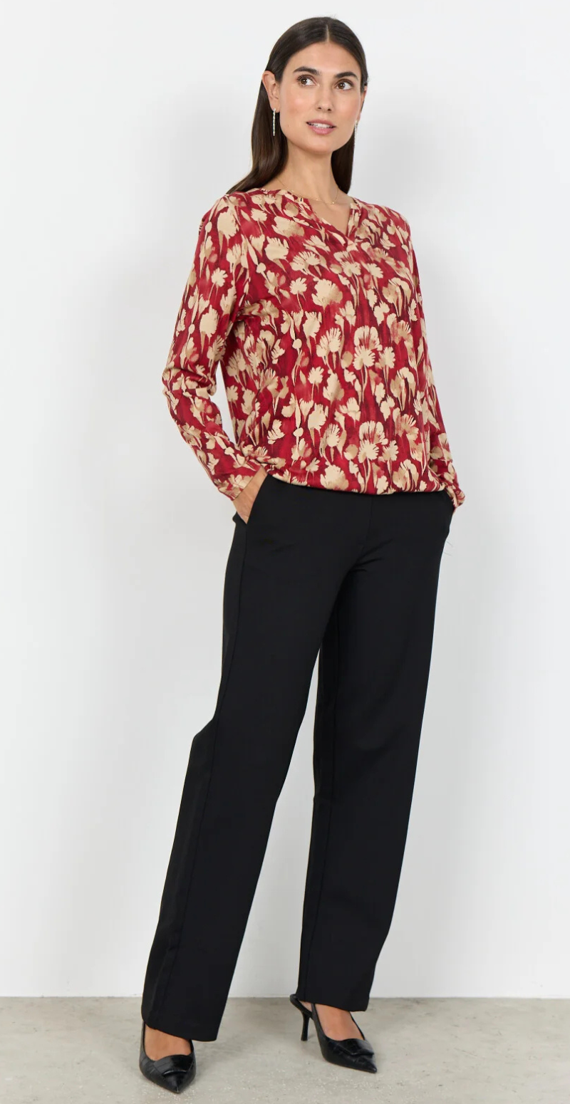 Felicity bluse rød Soyaconcept