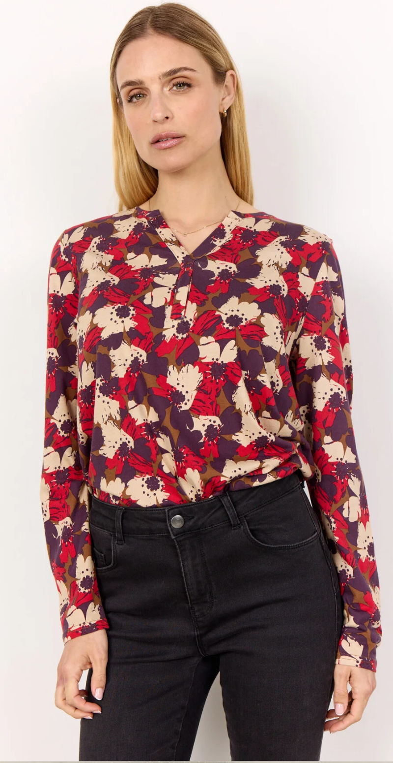 Felicity bluse rød Soyaconcept