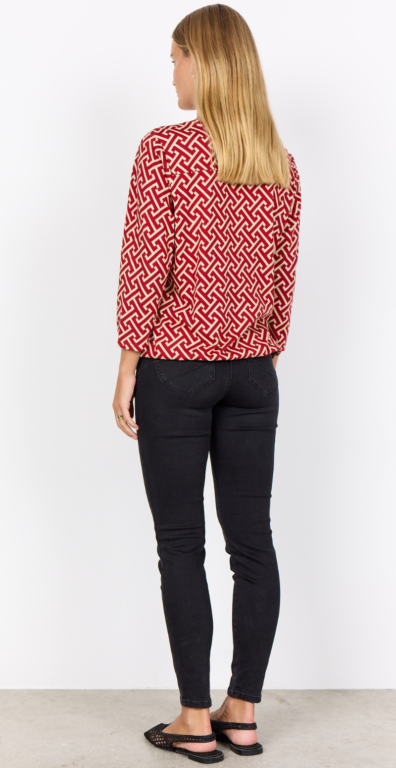 Felicity bluse rød Soyaconcept