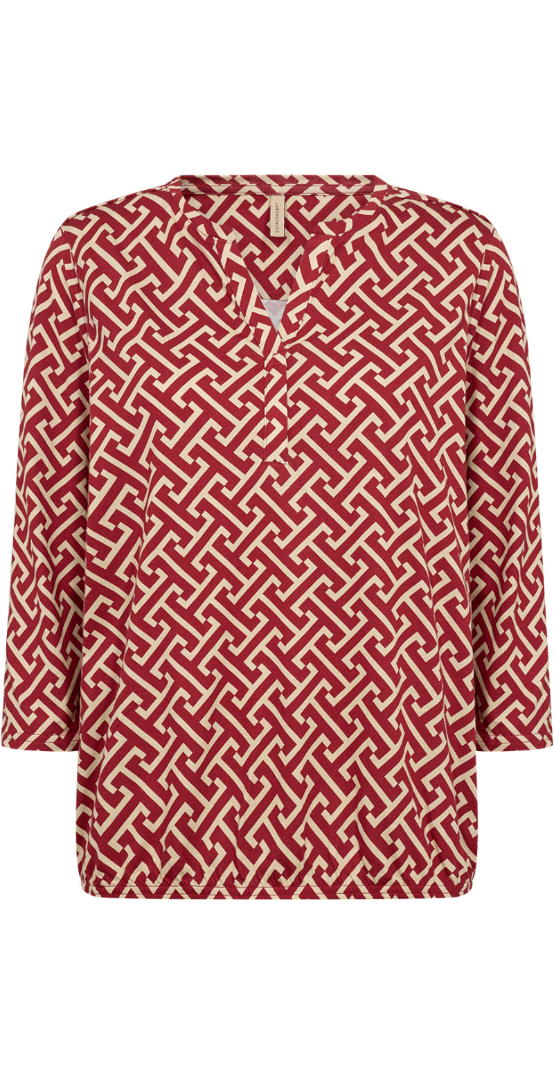 Felicity bluse rød Soyaconcept