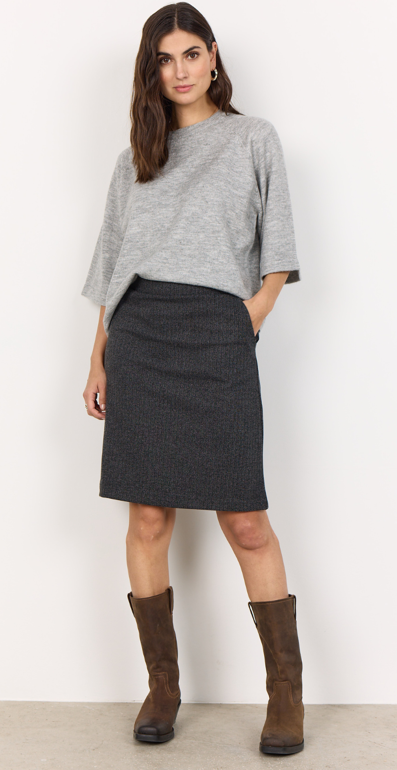 Orlean pullover grå Soyaconcept