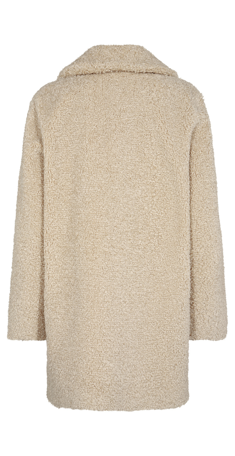 Cassie teddy-jakke sand Soyaconcept