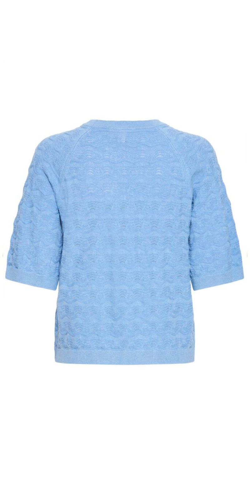 Morla pointelle t-shirt blå B.Young