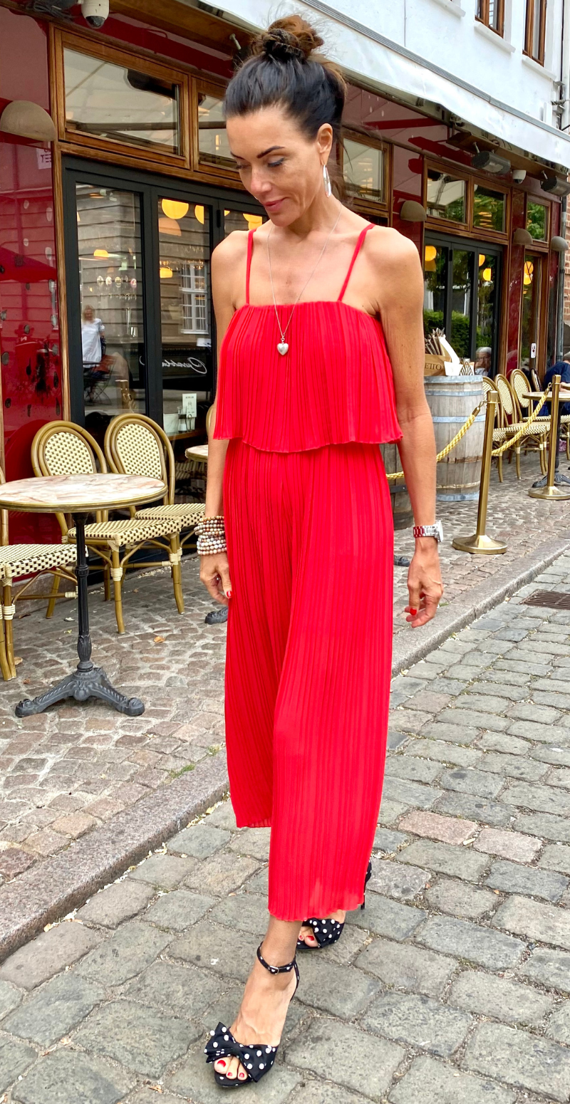 Jumpsuit rød sales