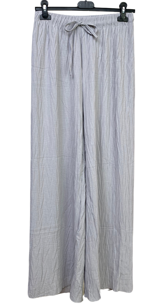 Ava bukser med struktur grå LikeLondon