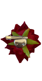 Rose hårspænde / broche bordeaux Likelondon
