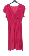 Maddie kjole med korte ærmer pink LikeLondon