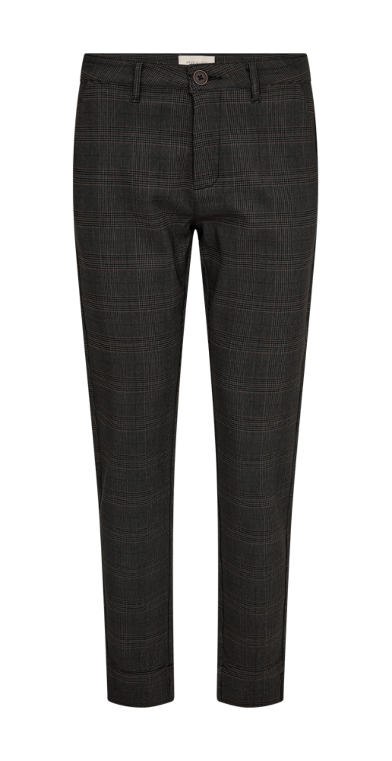 Rex pants dark grey mel. w. black Freequent