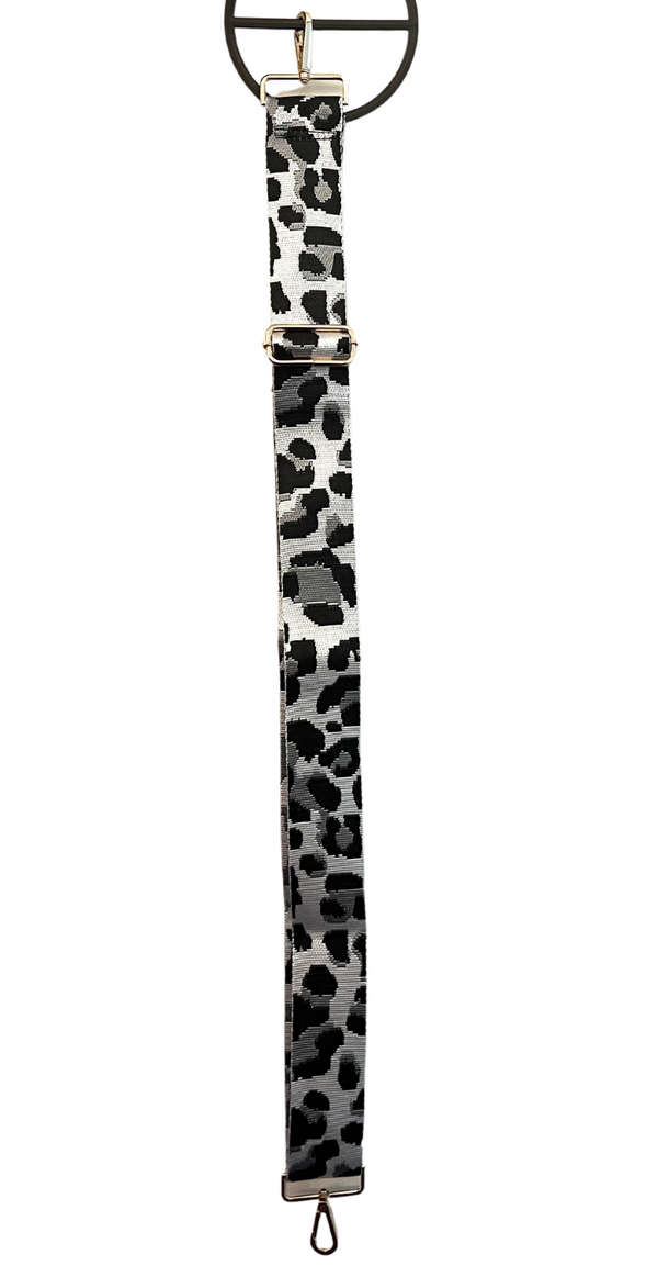 Regulerbar taskestrop leopard grå Likelondon