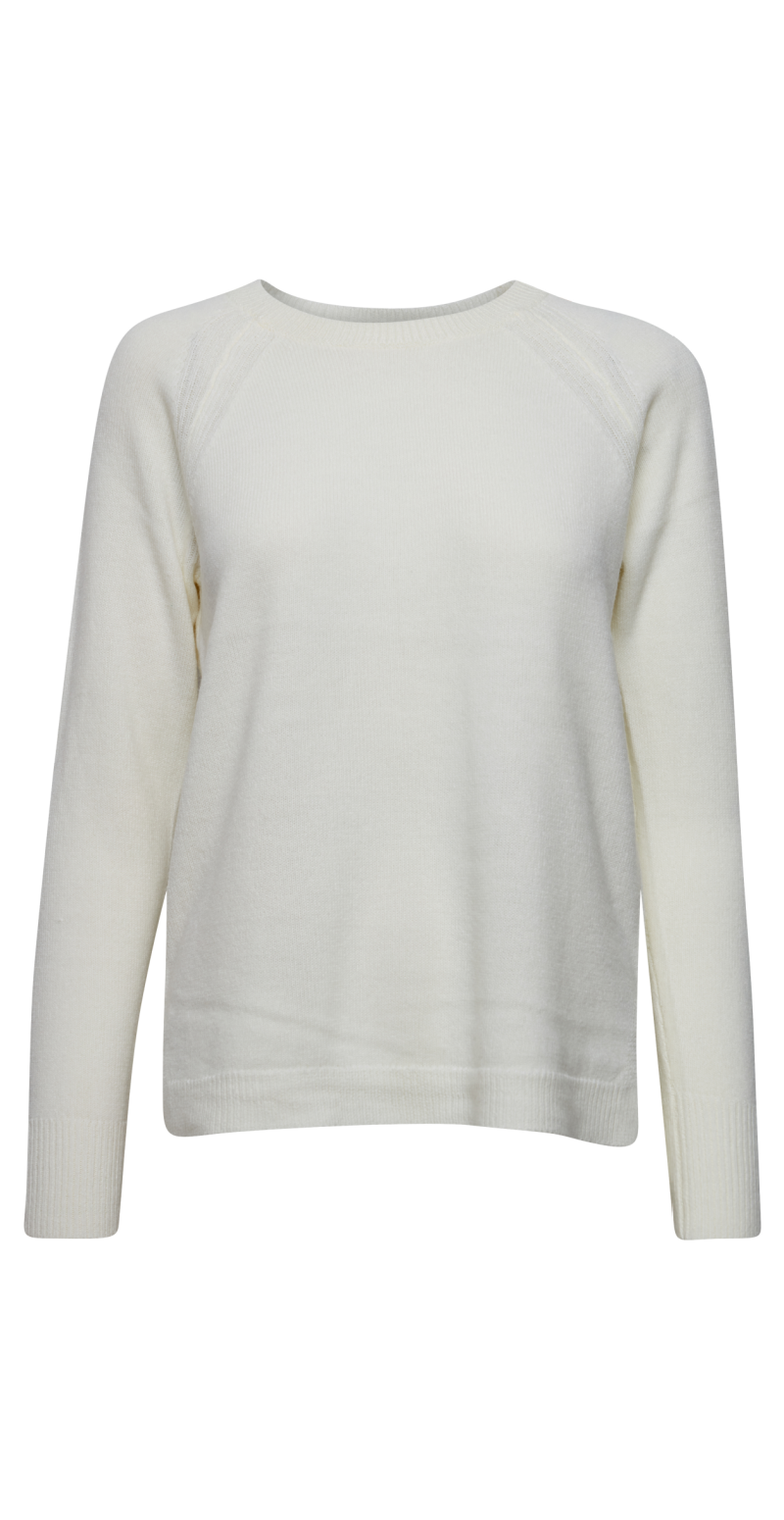 Strikket pullover offwhite