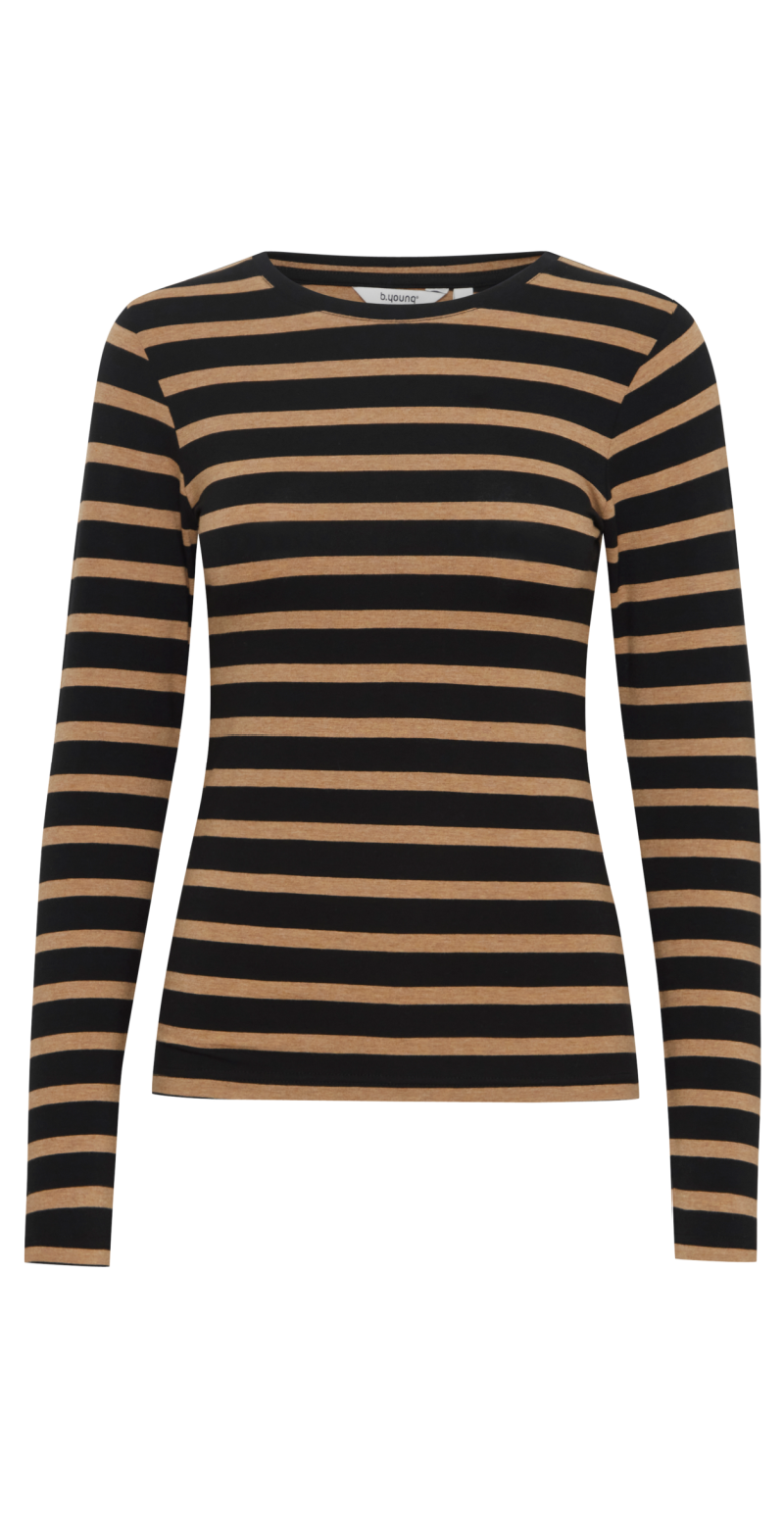 Bypamila langærmet t-shirt tiger's eye mix