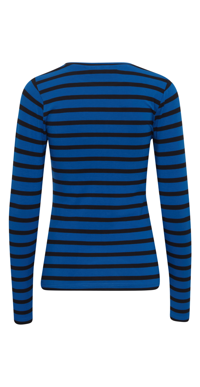 Bypamila langærmet t-shirt nautical blue mix