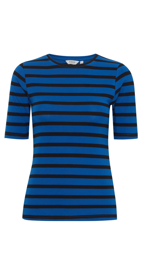 Bypamila stribet t-shirt nautical blue mix