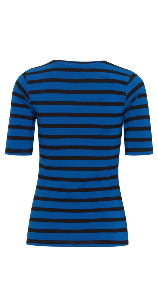 Bypamila stribet t-shirt nautical blue mix