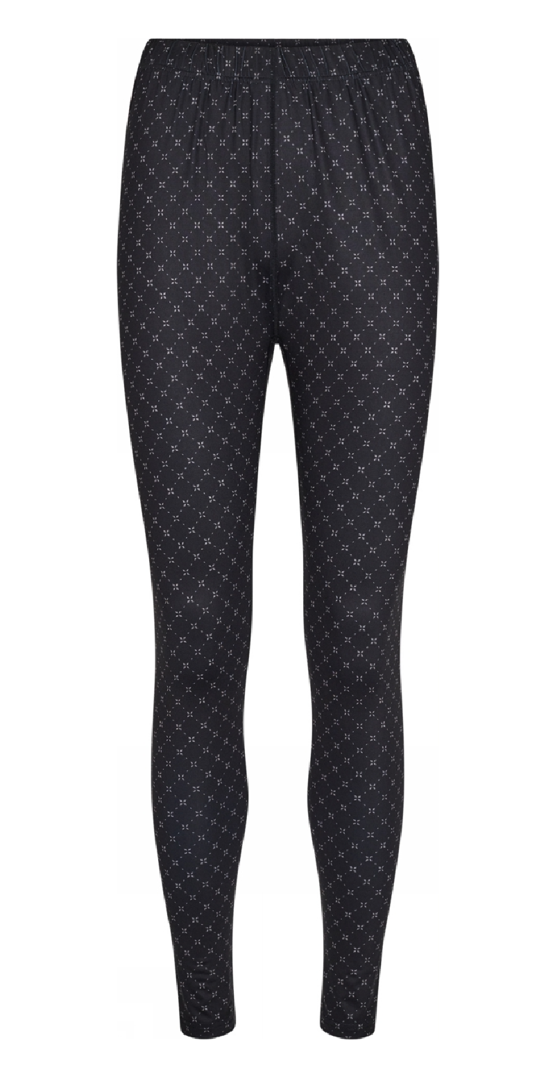 Leggings med print sort