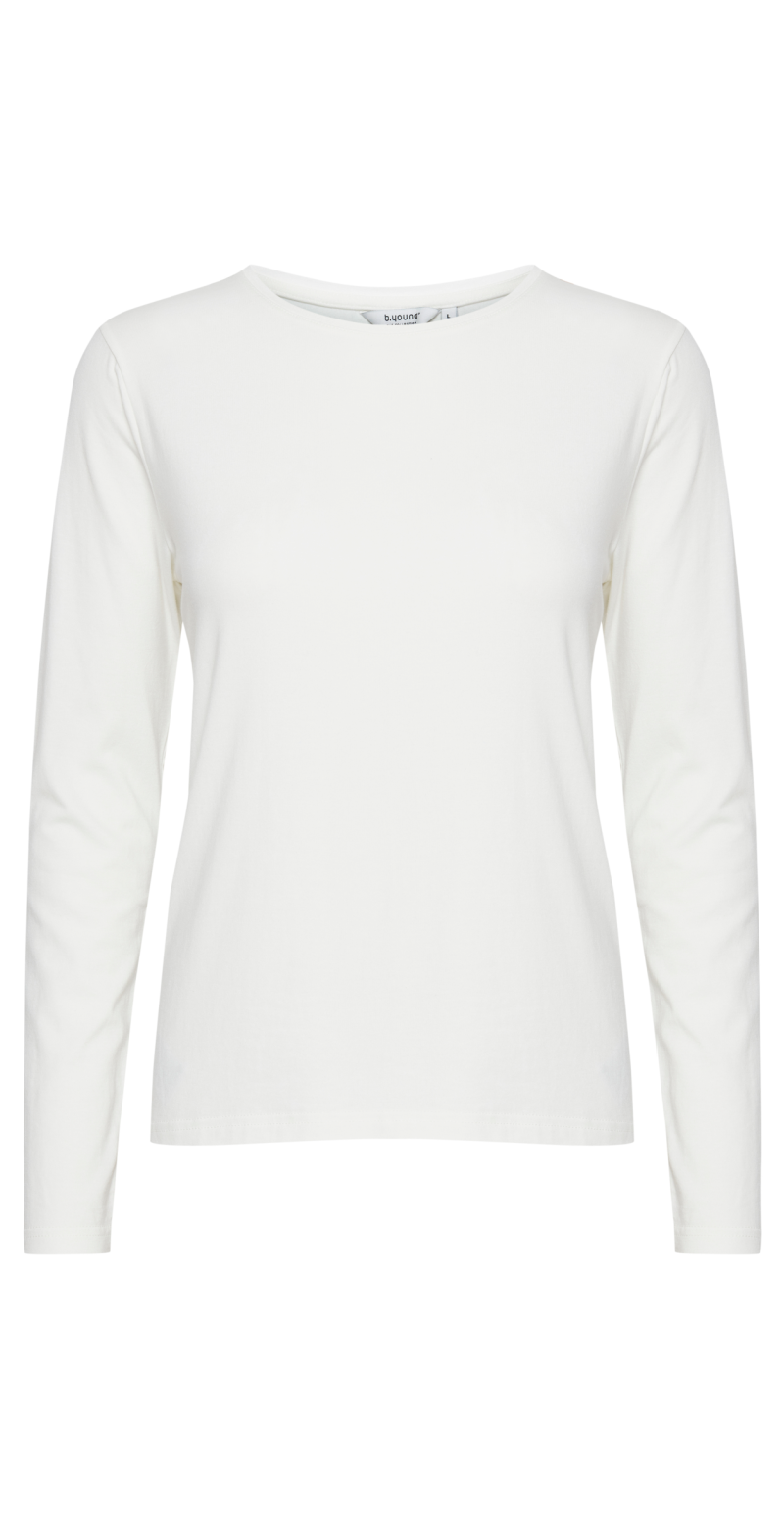 Langærmet t-shirt offwhite