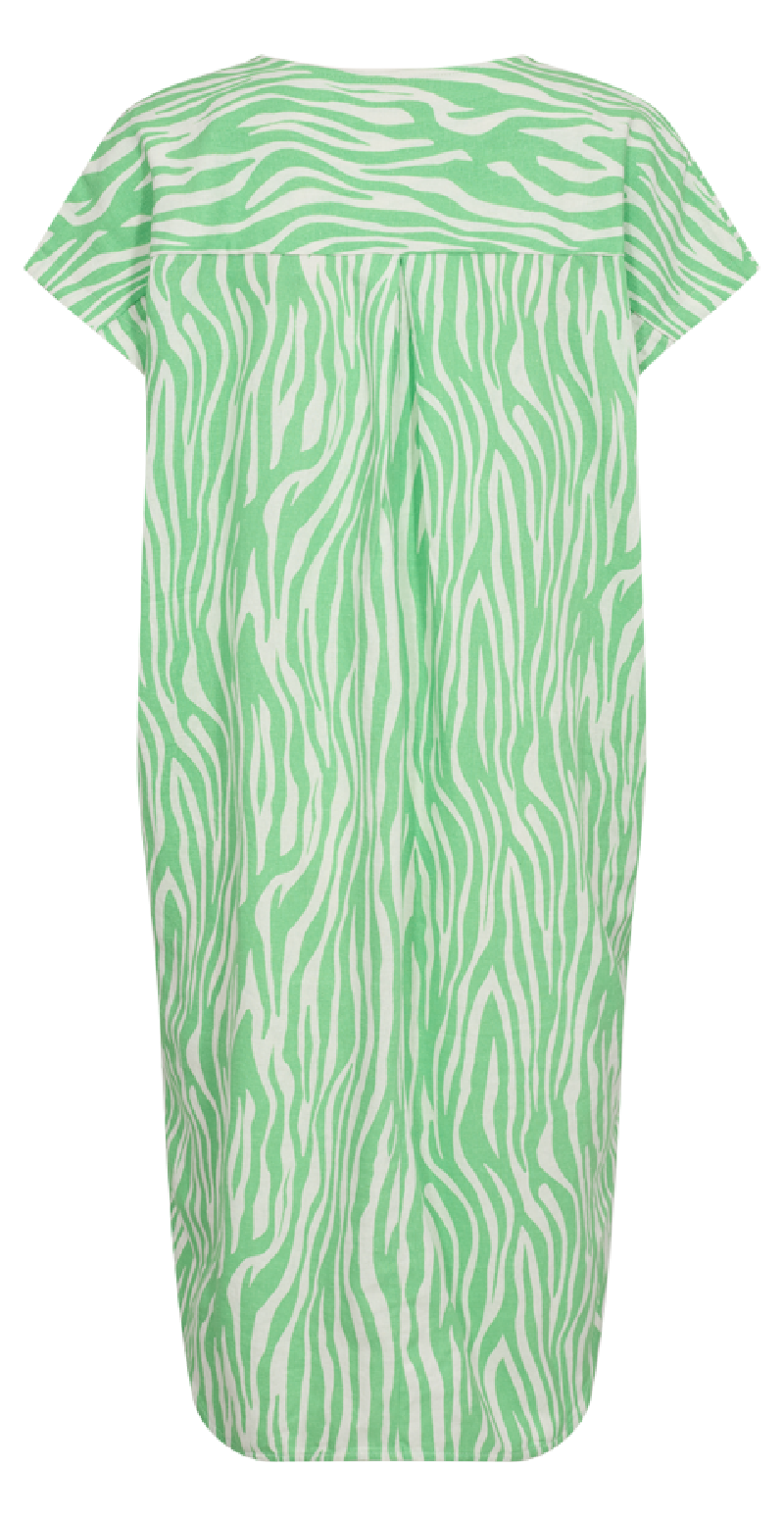 Lavara kjole med print summer green