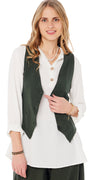 Grace fitted vest army LikeLondon