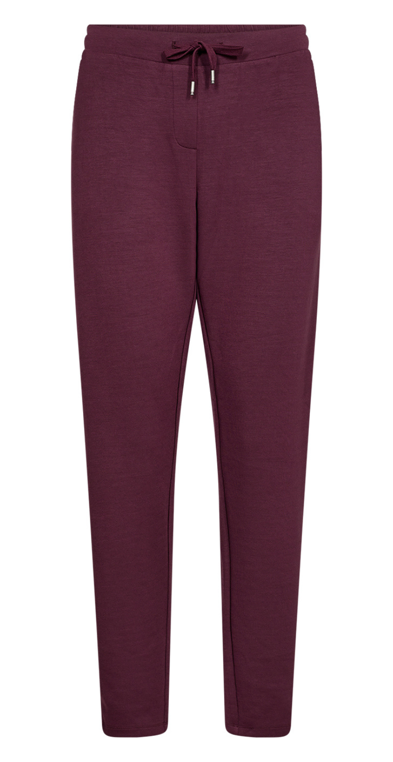 Nynne sweatpants med bindebånd bordeaux