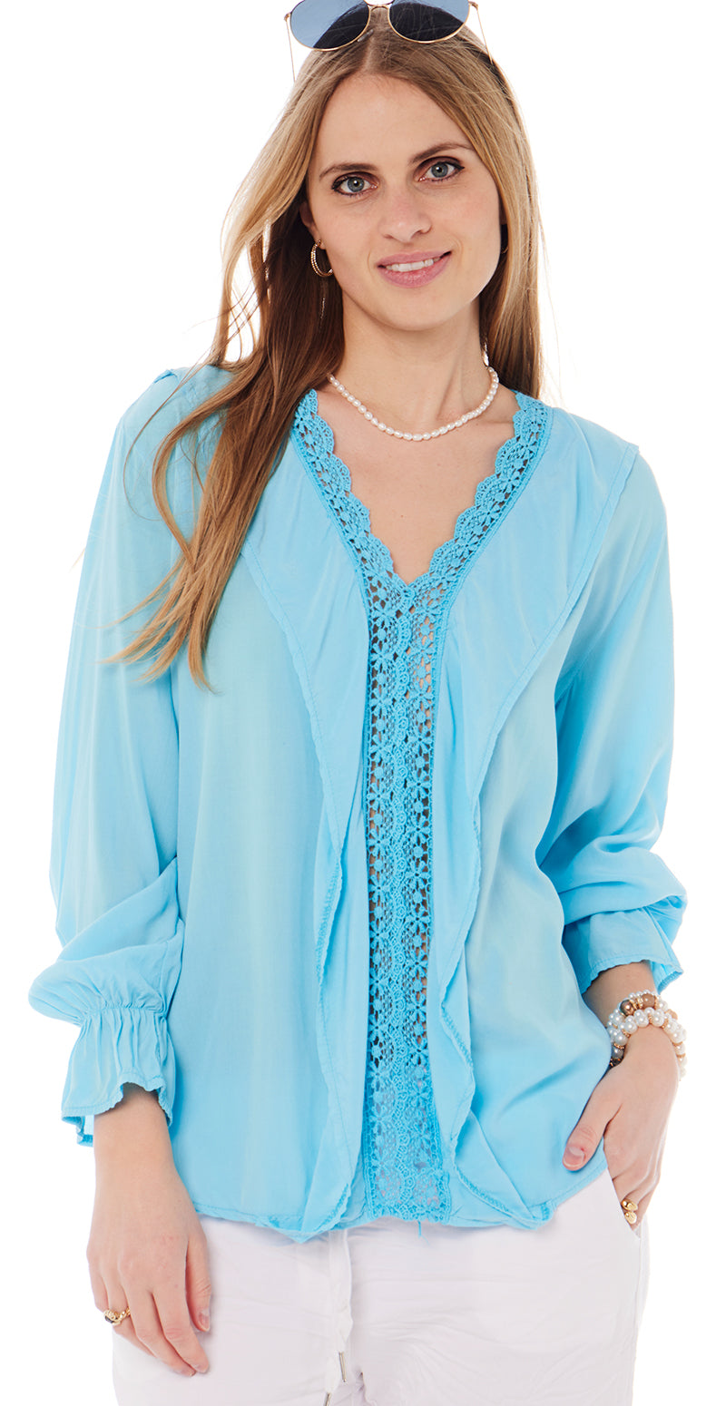 aqua bluse