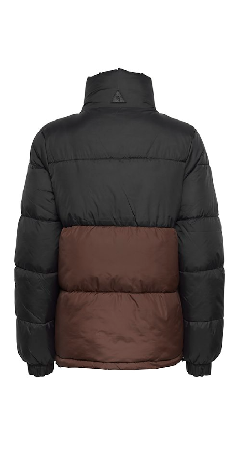 Vinterjakke i to farver black mix