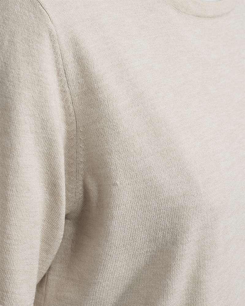 Rose pullover med korte ærmer og stræk moonbeam Freequent