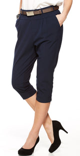 Navy Jillian capri bukser (4502535897169)