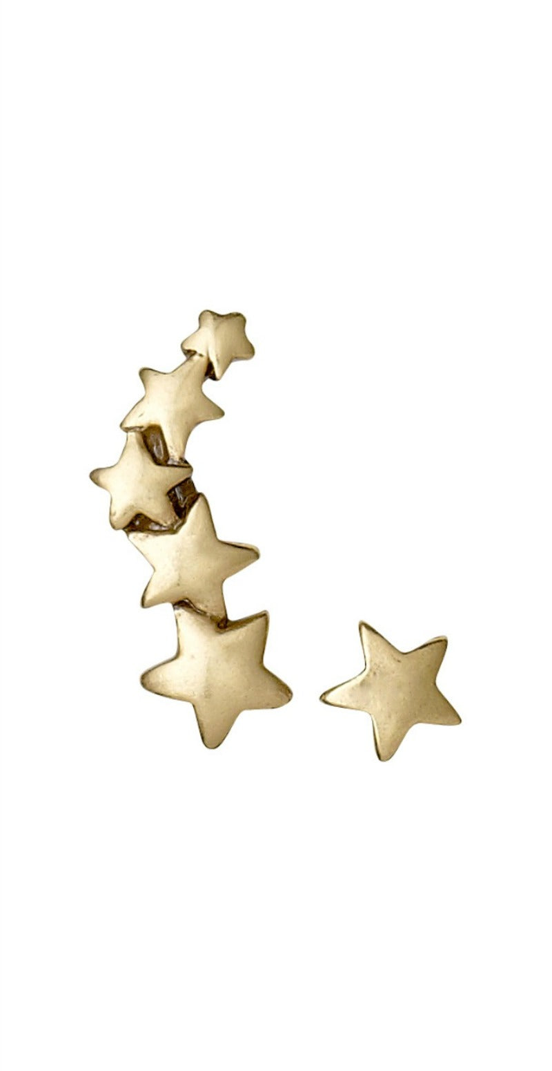 Guld stjerne ørestikker (4502614474833)