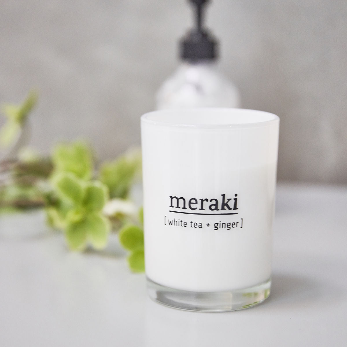 Meraki Duftlys, White tea & ginger