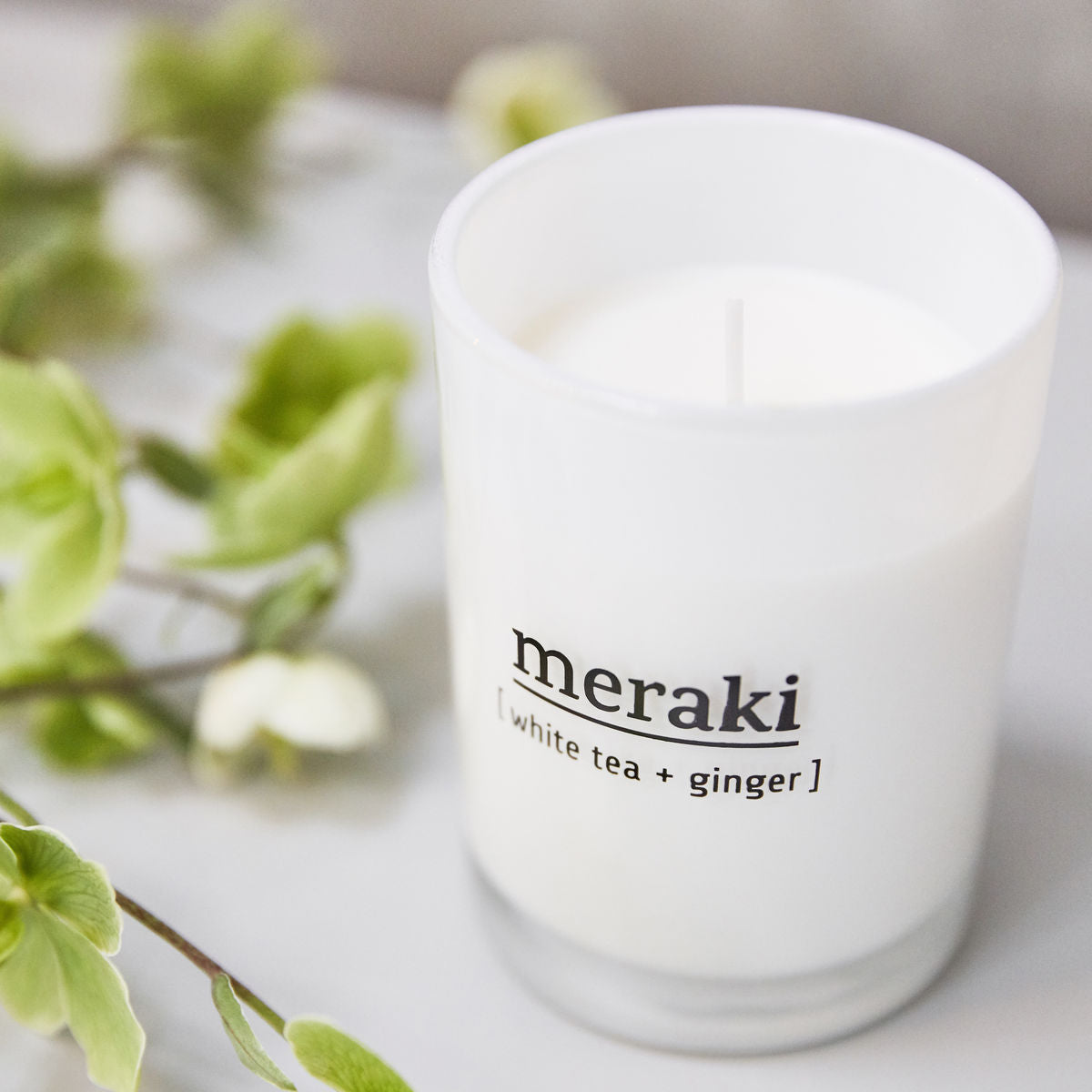 Meraki Duftlys, White tea & ginger