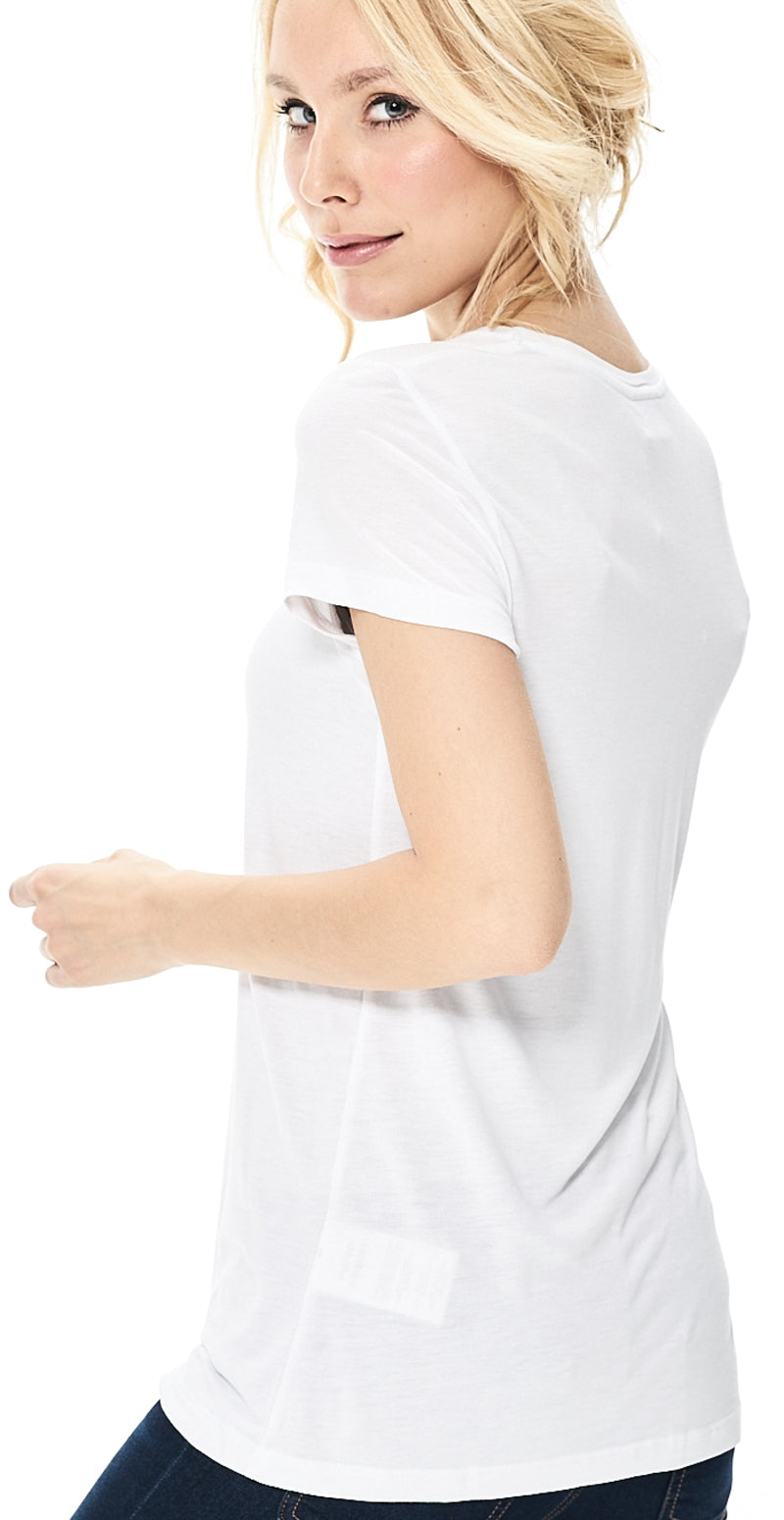 Hvid Anna t-shirt med rund hals (4502617587793)